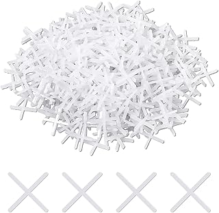 1/16 Inch Tile Spacers, 500 Pcs Cross Tile Leveling Clips Floor Wall Pla...