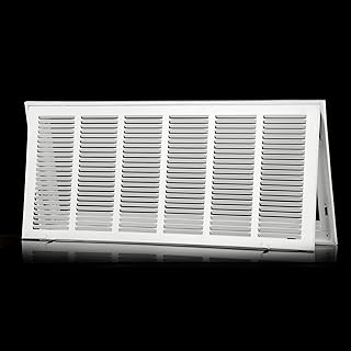 Return Vent Cover 30 X 12 [Duct Opening Size] Return Air Grill for Wall or Ceiling,Steel Return Air Grill Removable Face/Door for 1 inch Filters (30"W x 12"H [Duct Opening])