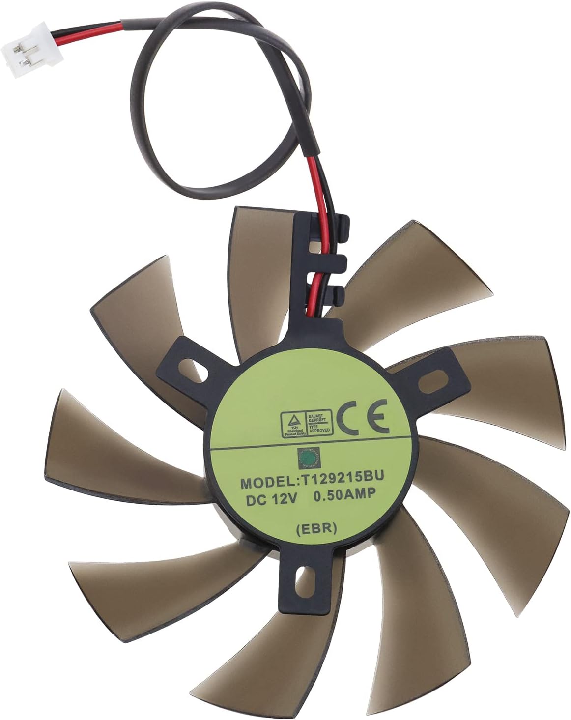 Create Idea 2-Pin Header Bearing Video Card Cooling Fan, 8.5cm x 42.5mm, Compatible with Zotac GTX 1050 1050ti Mini, Desktop, Metal & Plastic, 12V, 0.5A, Quiet, Long Life