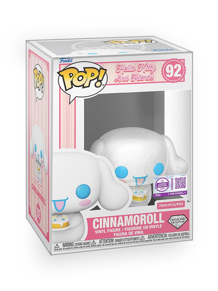 Funko Pop! Sanrio: Hello Kitty - Cynamoroll Diamond Glitter (7500 sztuk) | Limitowana edycja ekskluzywnych winylowych figurek kolekcjonerskich w zestawie z ochraniaczem pudełka