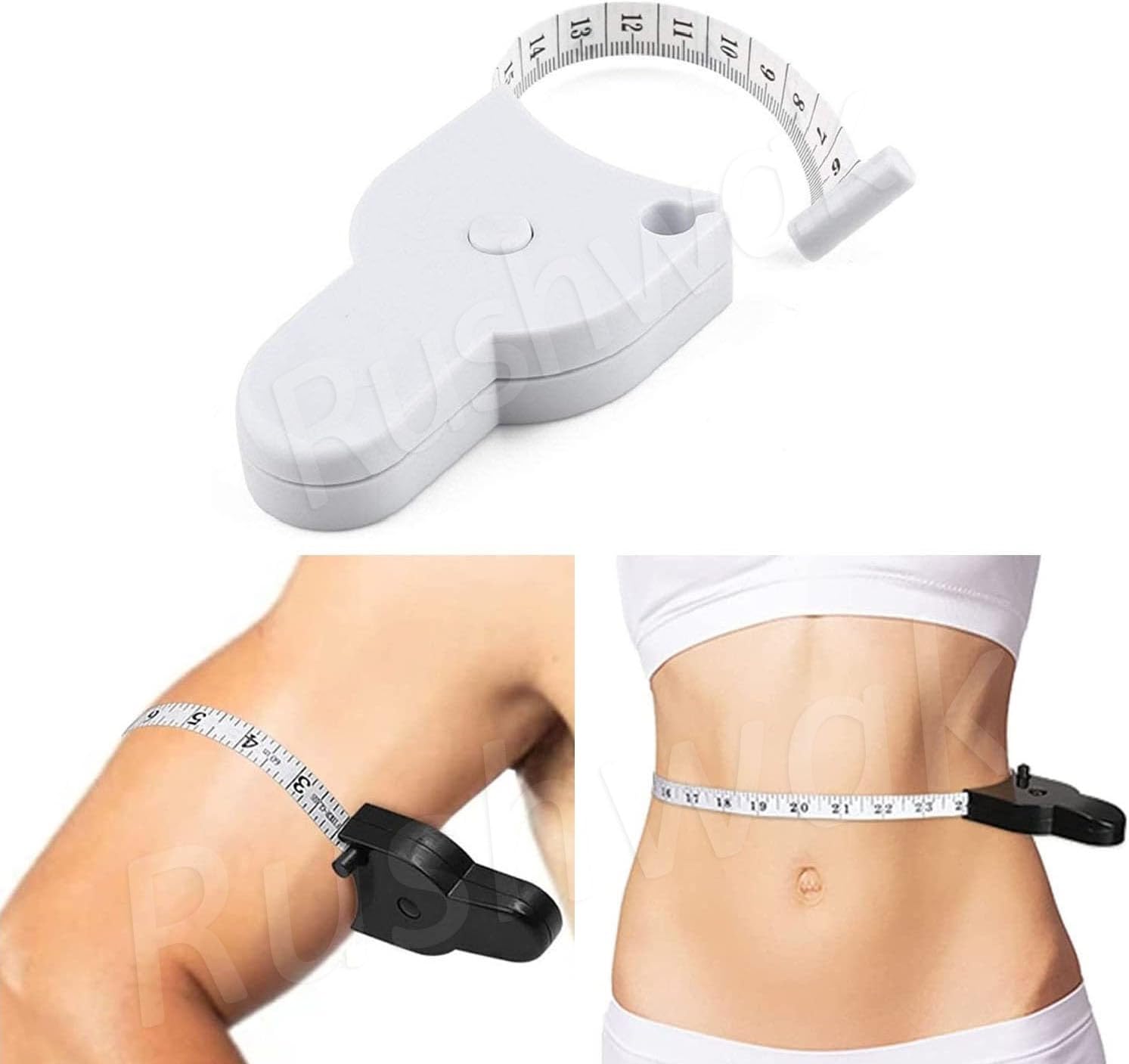 Body Measuring Tape with Lock Pin and Retractable Push Button 150 CM Measurement Tape Measure for Body for Fat Measurement and Weight Loss Sewing Tape Tailor Tape (Multicolor)