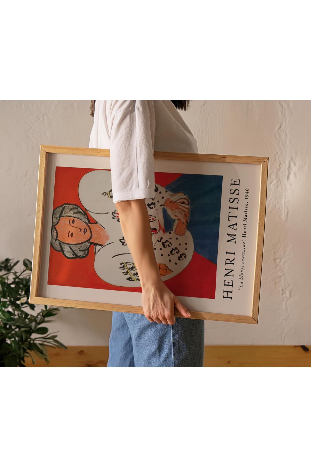 Fark Tanıtım Matisse Çerçevesiz Poster, Modern Dekoratif Çerçevesiz Poster, Tablo, Matisse-4, 30 x 40
