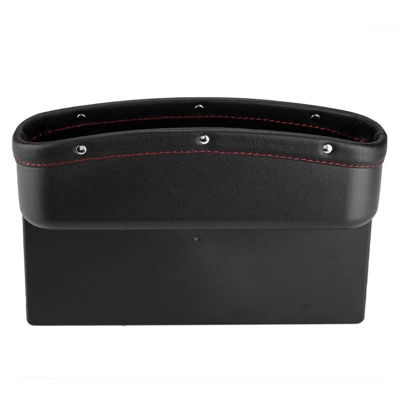 DASJKDI Car Interior Universal Storage Box Black Brown Seat Organizer ABS Elegant Design Gap Filler Family for car(Black)