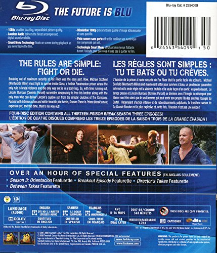 Prison Break: Season 3 [Blu-ray] [Spanish] B0019F342Q Book Cover