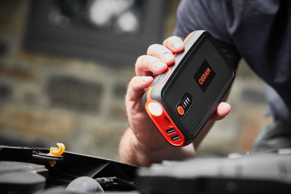 OSRAM BATTERYstart 300, démarreur au Lithium 13000 mAh pour véhicules à Moteur Essence jusqu'à 6l et Moteur Diesel 3l