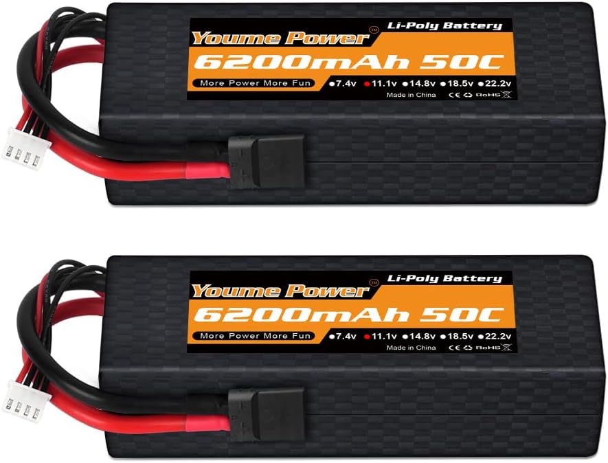 Zeee 3S LiPo RC Accu 11.1V 5200mAh 60C RC Batterij met Deans T Connector voor RC Auto RC Truck RC Auto Boot Helikopter Truck Truggy RC Hobby