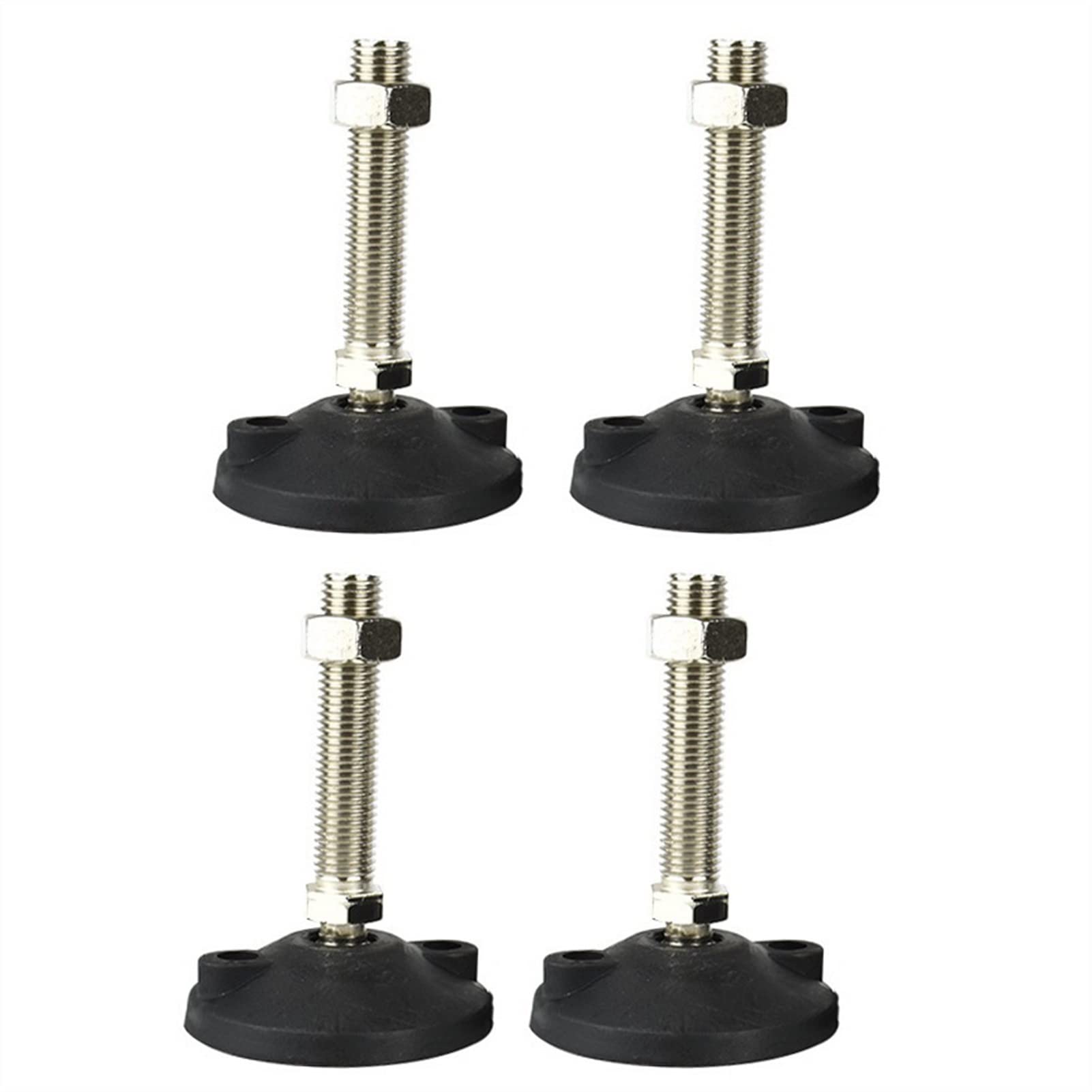 vfdaSWQQ levelling foot, 4 Leveling Feet, Foot Cups with Adjustable Direction, Thread Diameter 16mm, Bottom Size 100mm, Length