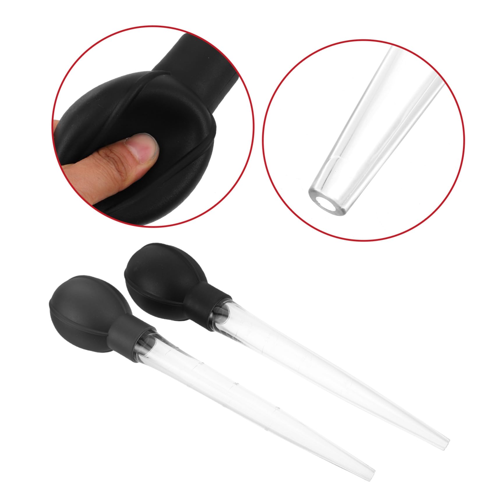 Ciieeo Pipette zum Präzisen Probieren und Übertragen 2 Stück Kaufen Kunststoff Flüssigkeitspipetten mit 28ml Fassungsvermögen Leichte Weintransferpipette von Zuckerformen Beim Kochen