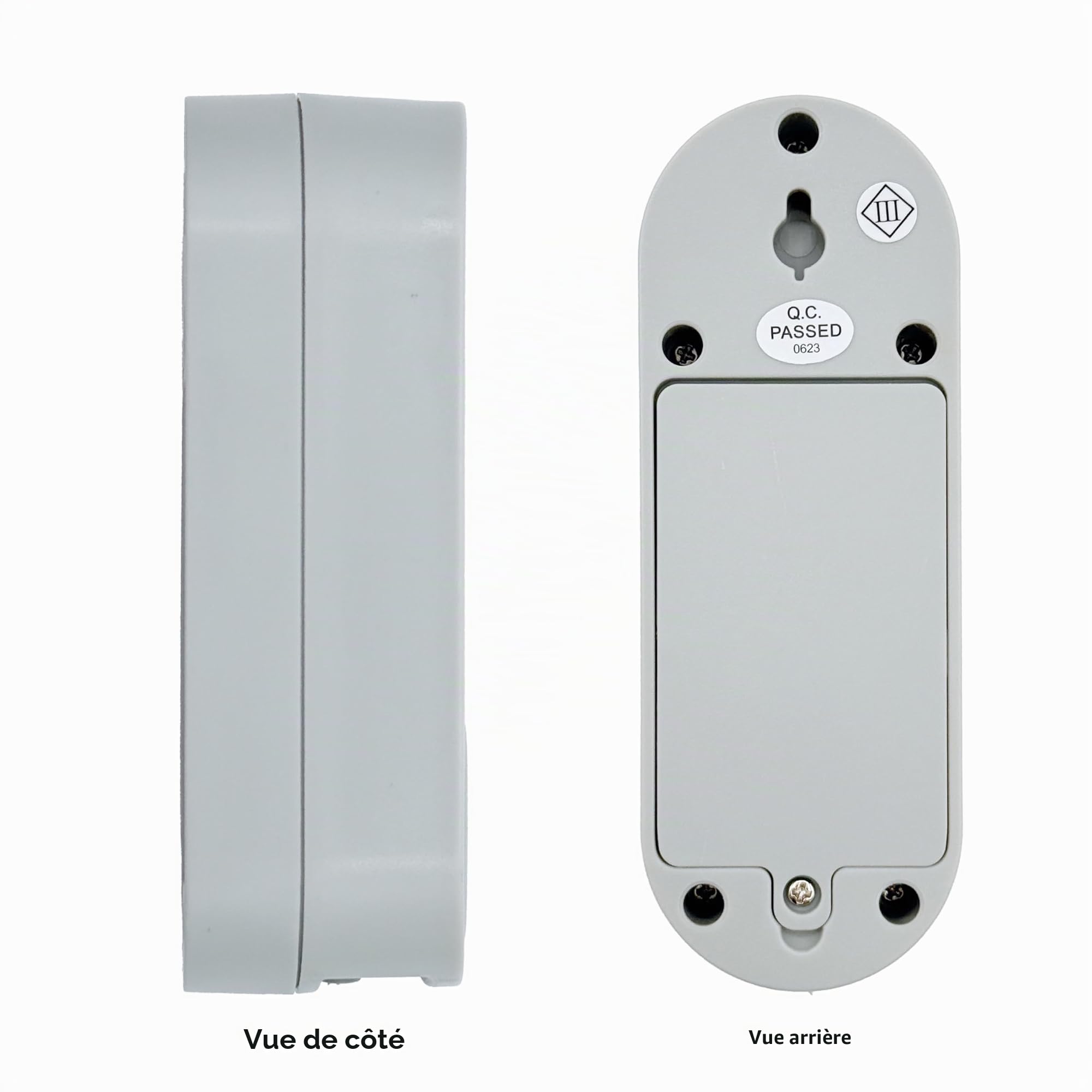 Techko S287 Alarme de piscine stroboscopique LED, lumières stroboscopiques, système d'alarme 115 dB, conforme à la norme UL 2017, résistante aux intempéries
