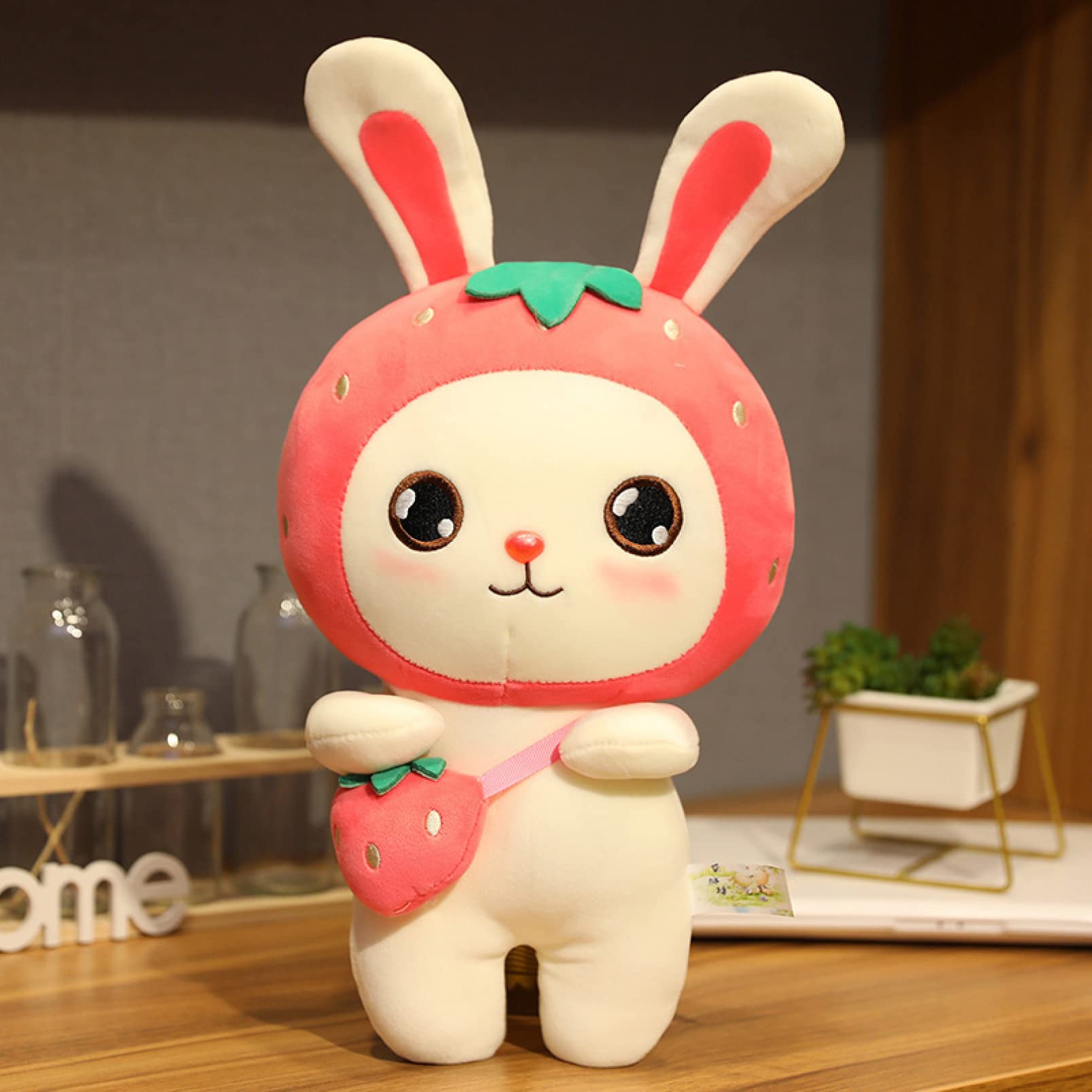 ヴィンテージ　ドレス　うさぎさん　親子　ぬいぐるみ ヴィンテージうさぎぬいぐるみピンク(220401) | Baby Ribbon