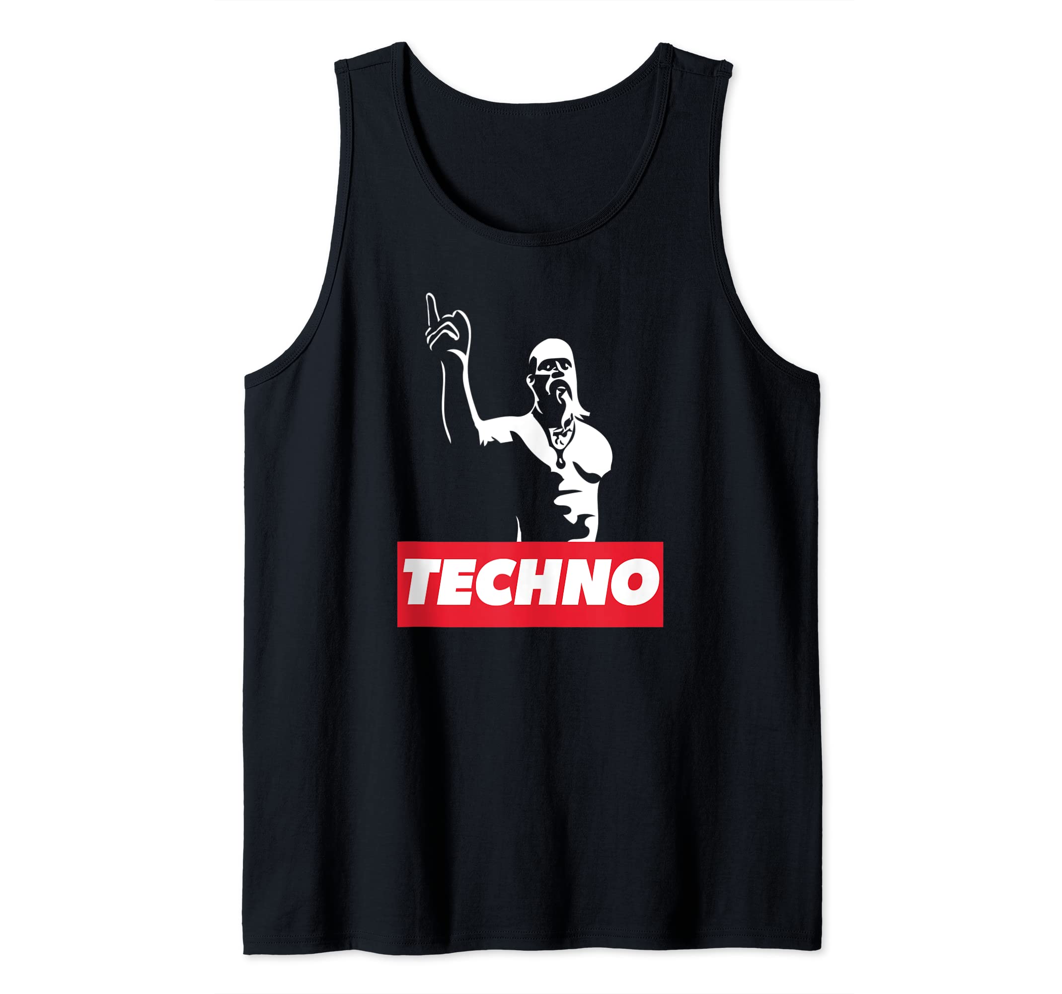 Techno Viking art for raver, DJ, hard techno party, festival Tank TopOEKO-TEX STANDARD 100