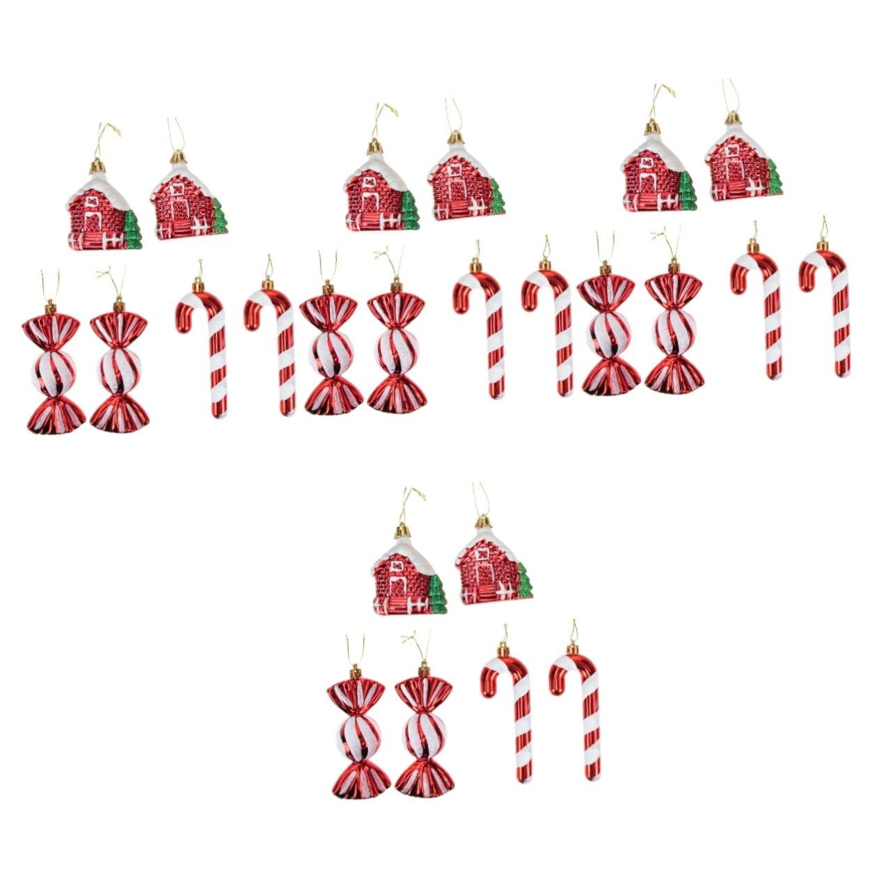 Décorations d'arbre de sapin de Noël rouge pour un salon chaleureux en famille
