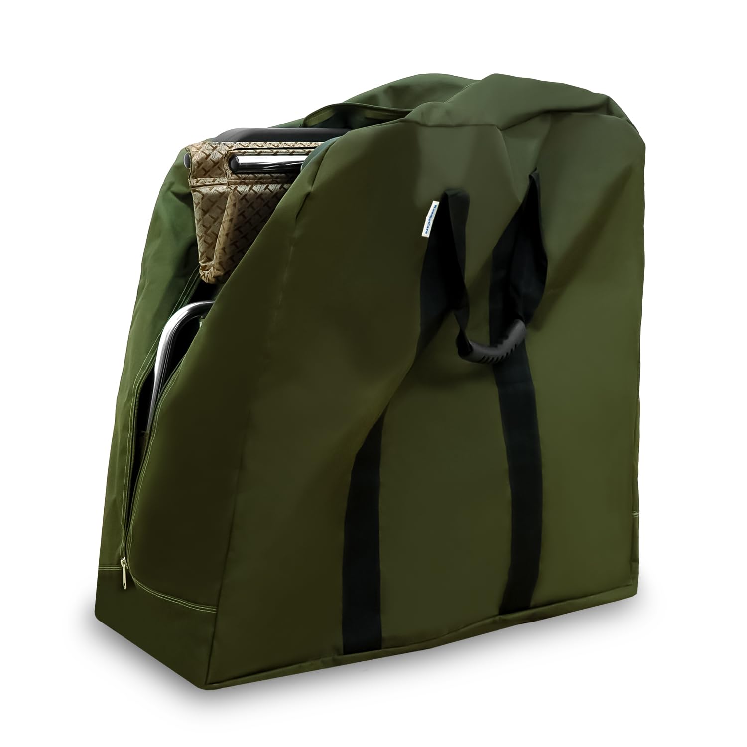 KosmoCare Wheelchair Travel Bag | Heavy-Duty Carry Case for Foldable Transit Wheelchairs | Water-Resistant with Handles | Storage, Transport, Dust Cover – 68 x 68 x 25 cm | Green