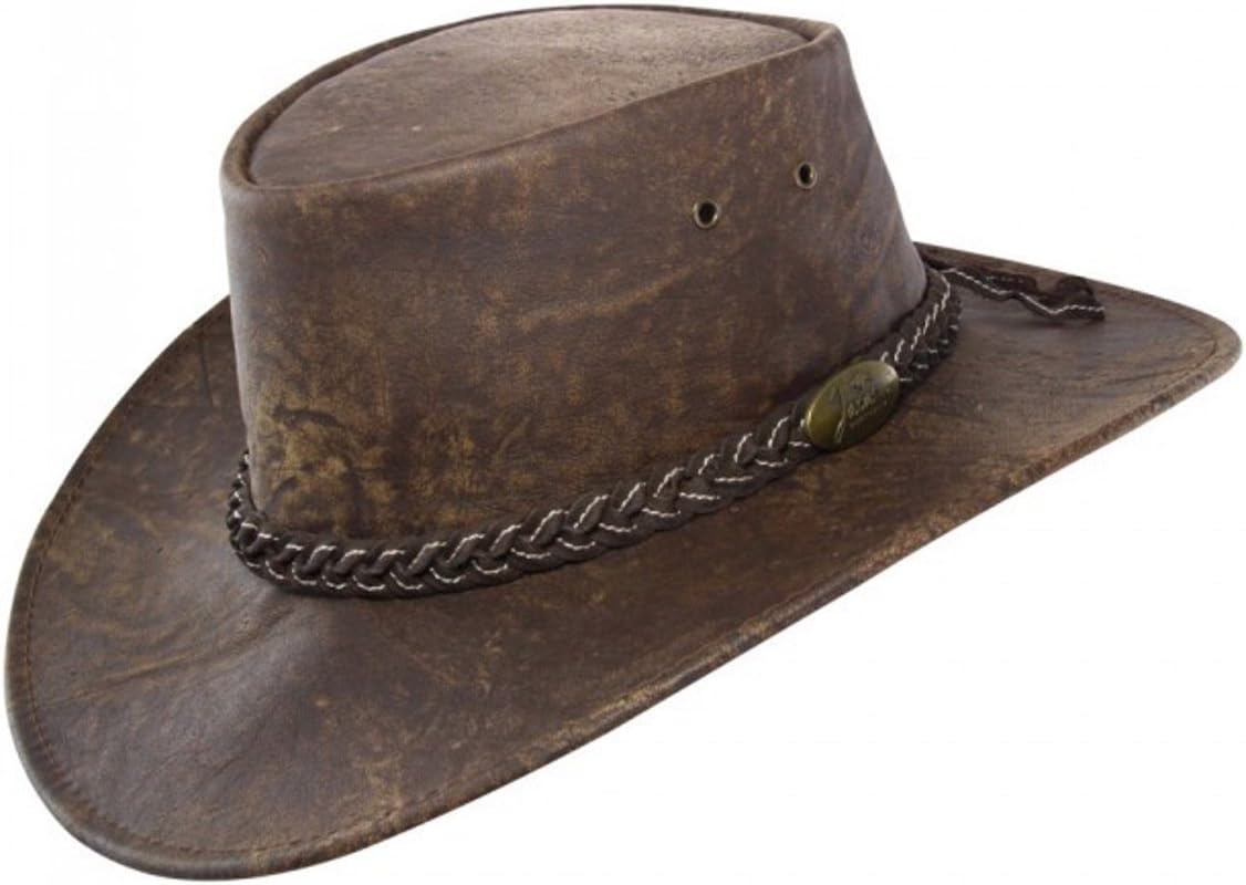 Jacaru Hickory Stonewash Brown Kangaroo Hat 1172-BRN