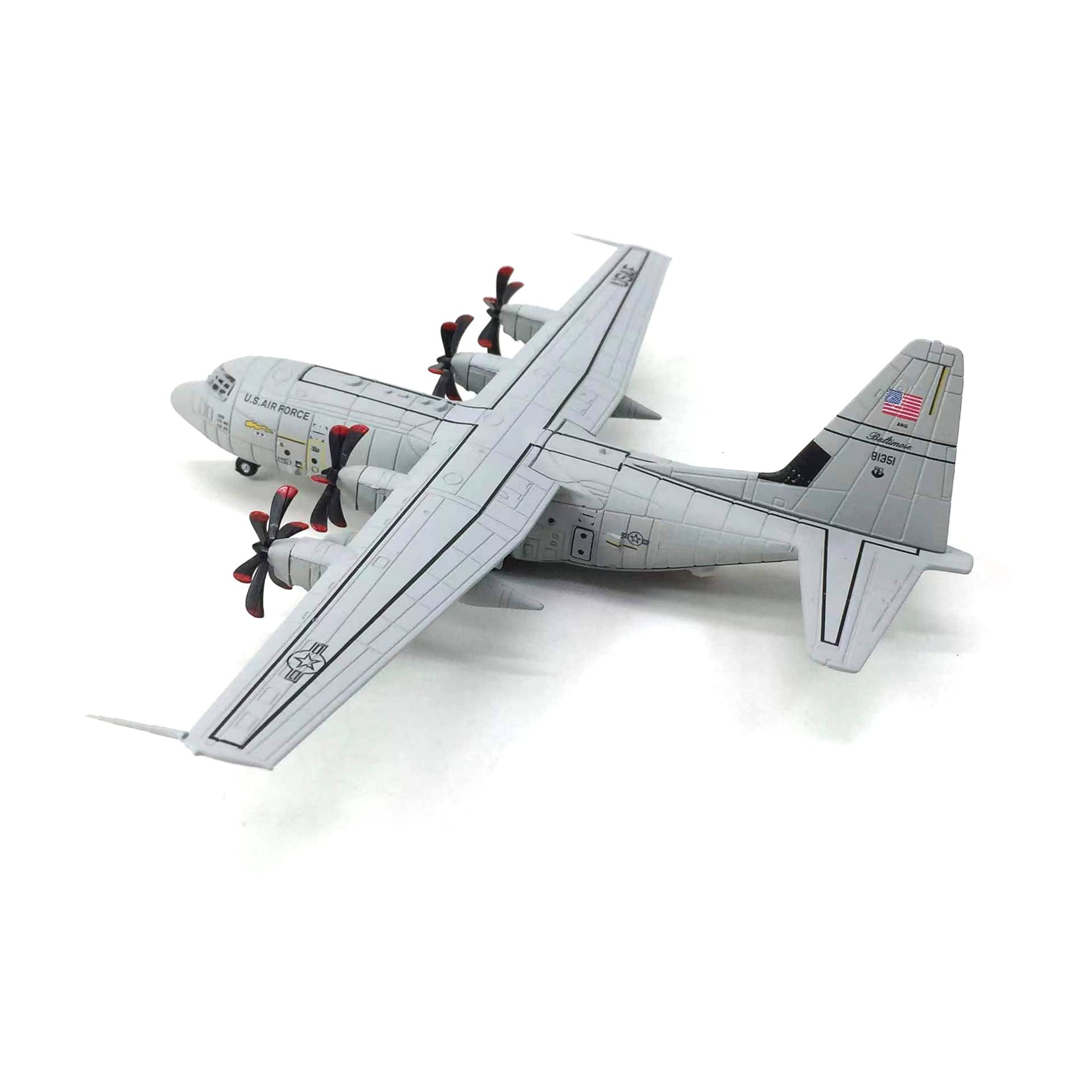Amazon | 1/200スケールUSAF C-130ハーキュリーズ輸送機モデル合金