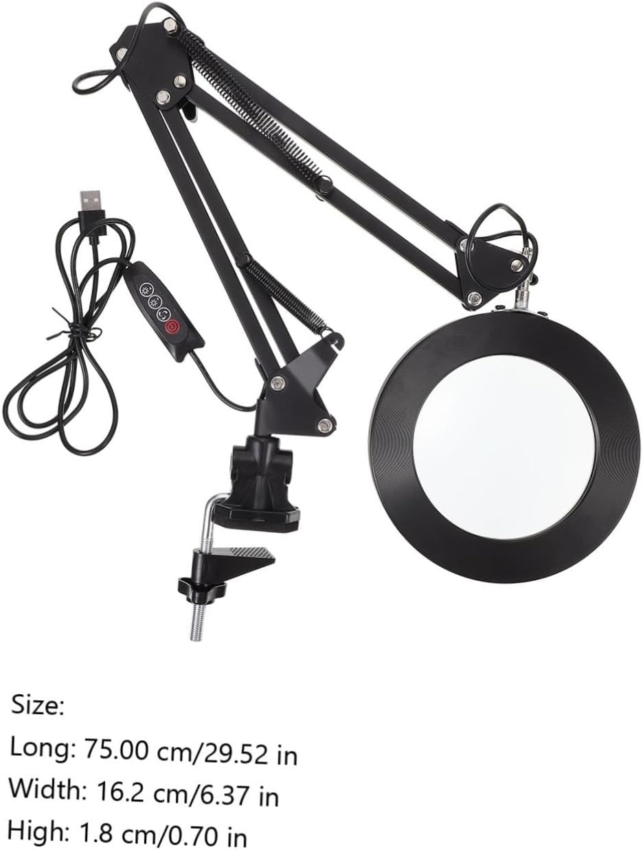 Generic Led Magnifying Lamp Multi-Function Light with Clamp for Repairing Nail Art and Close Work Design Durable Dimmable Brightness