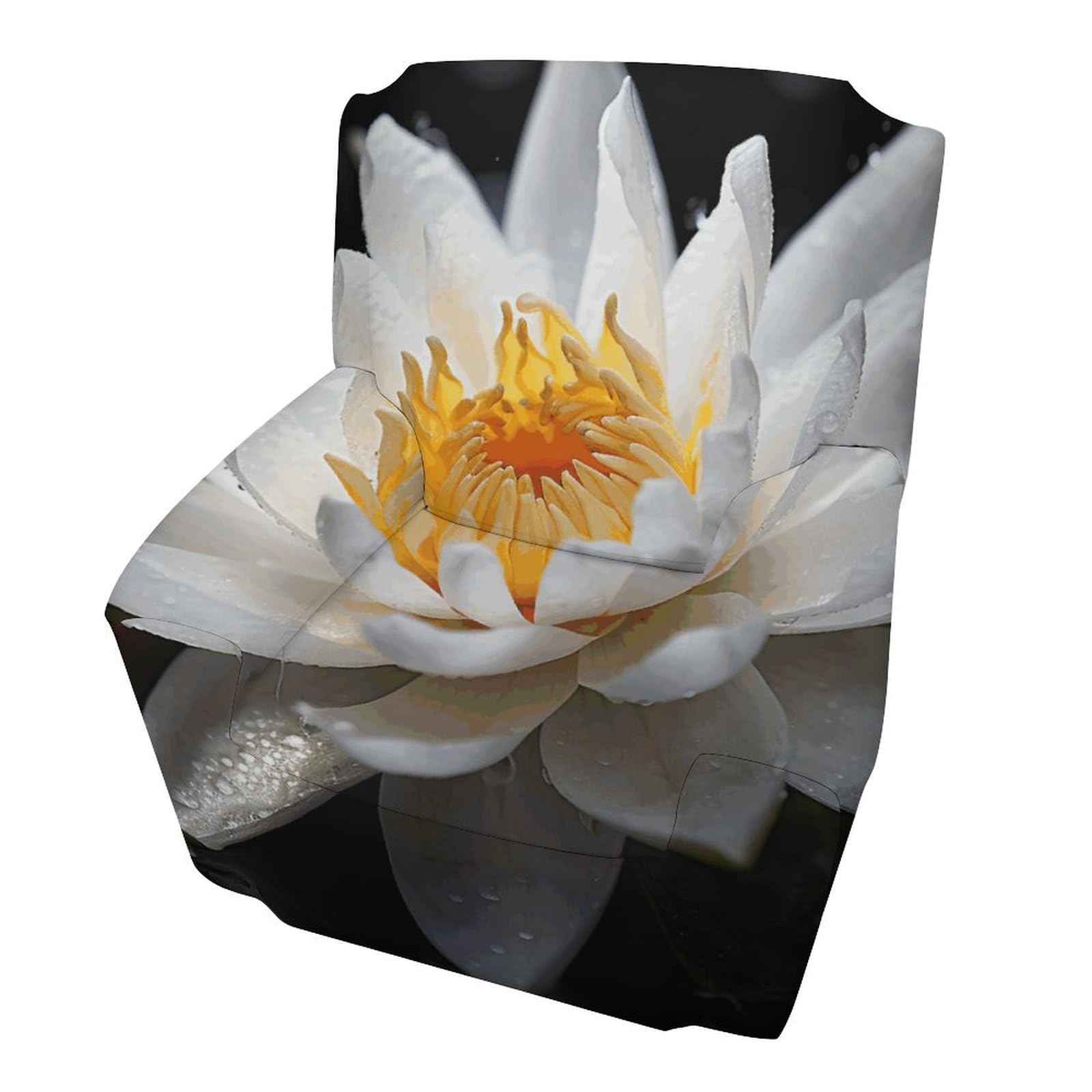 Housse de canapé lotus lavable intégrale en polyester doux