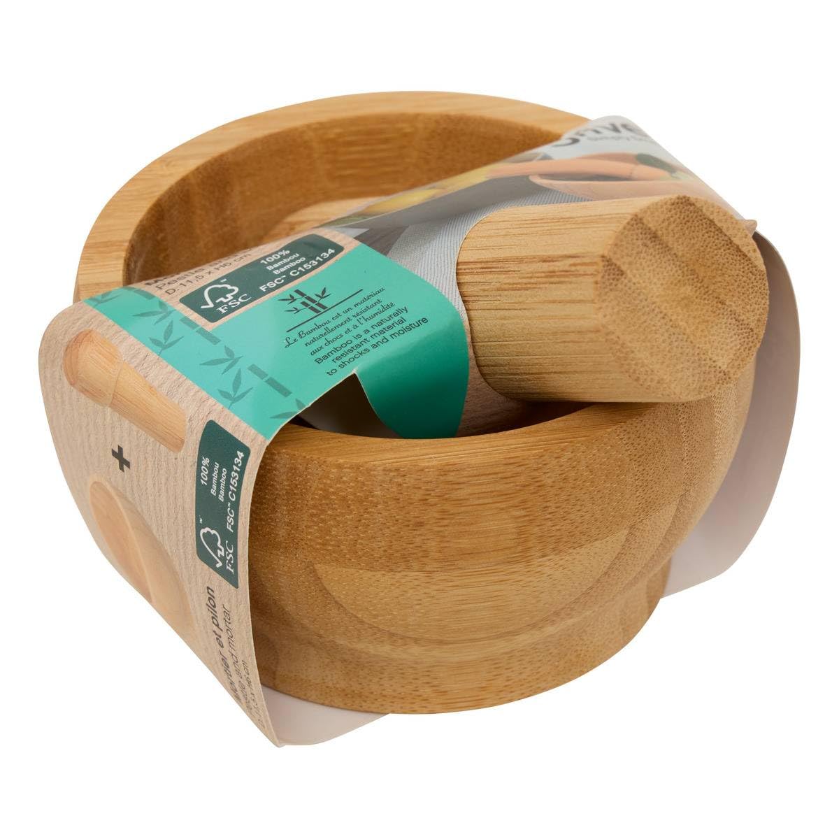 5five - mrser und stel bambus d.11,5 x h.6 cm : Amazon.de: Kche,  Haushalt & Wohnen