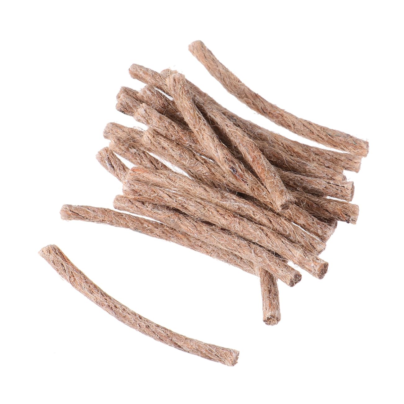 Parliky 30pcs Jute Rope Fire Starters for Camping Outdoor Cooking BBQ Supplies Efficient Heat Dissipation Versatile Tool for Hiking Fishing Survival and Emergencies