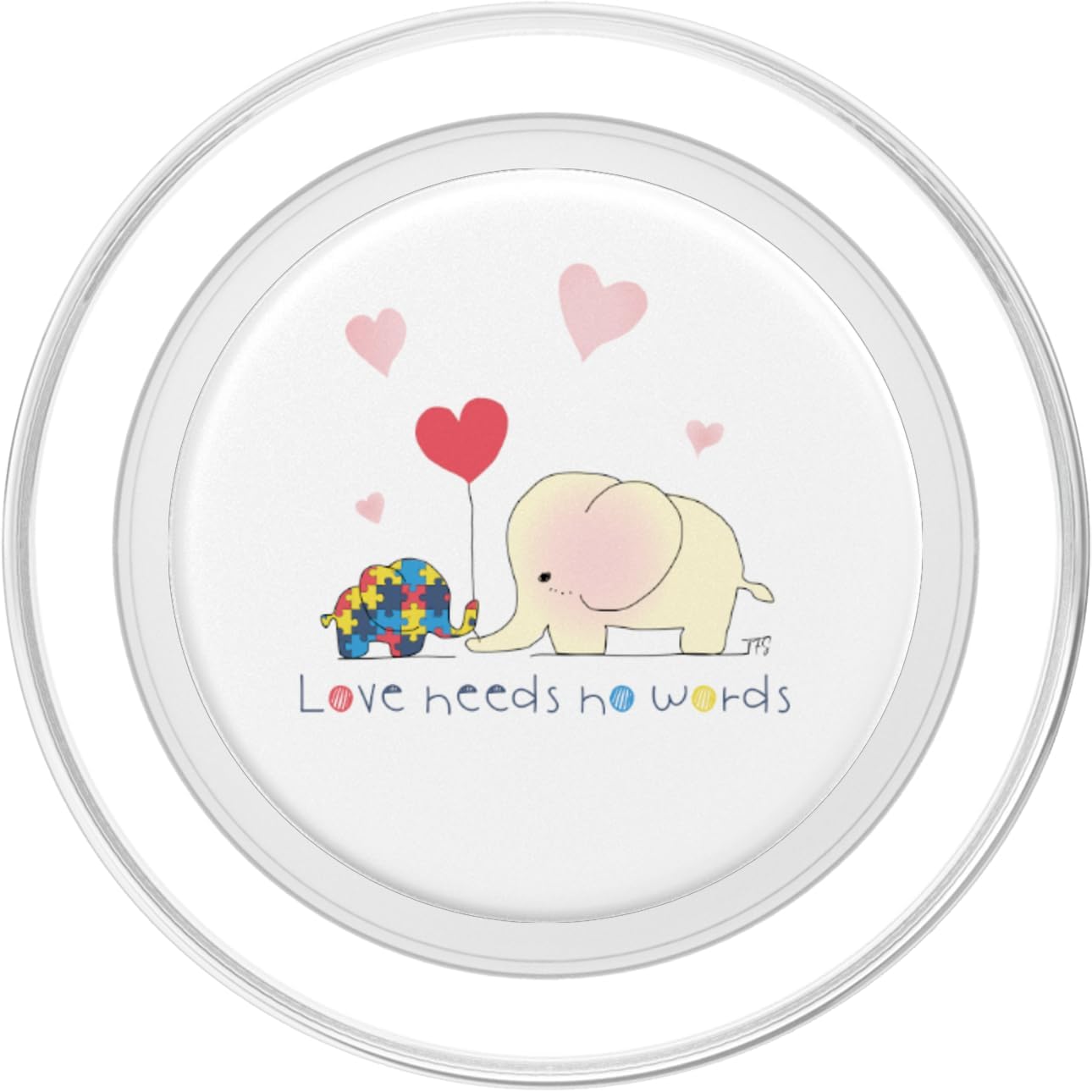 AUTISM AWARENESS LOVE NEEDS NO WORDS PHONE TABLET GRIP STAND PopSockets PopGrip for MagSafe