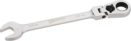 Miniatura 4 de Williams JHW1216RCF Llave combinada SAE reversible de cabeza flexible de 12 puntos, con acabado cromado pulido - 12 pulgada