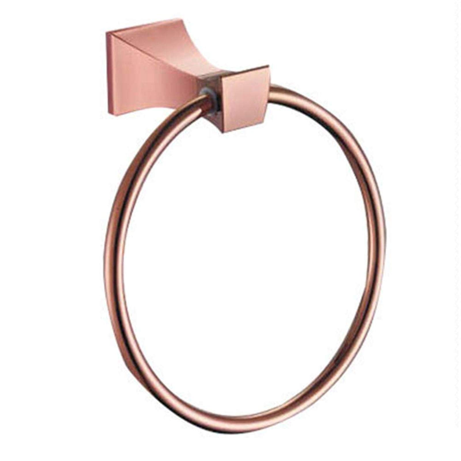 Towel Holder Bathroom Rose Gold Zinc Alloy Rack Modern Simple Ring