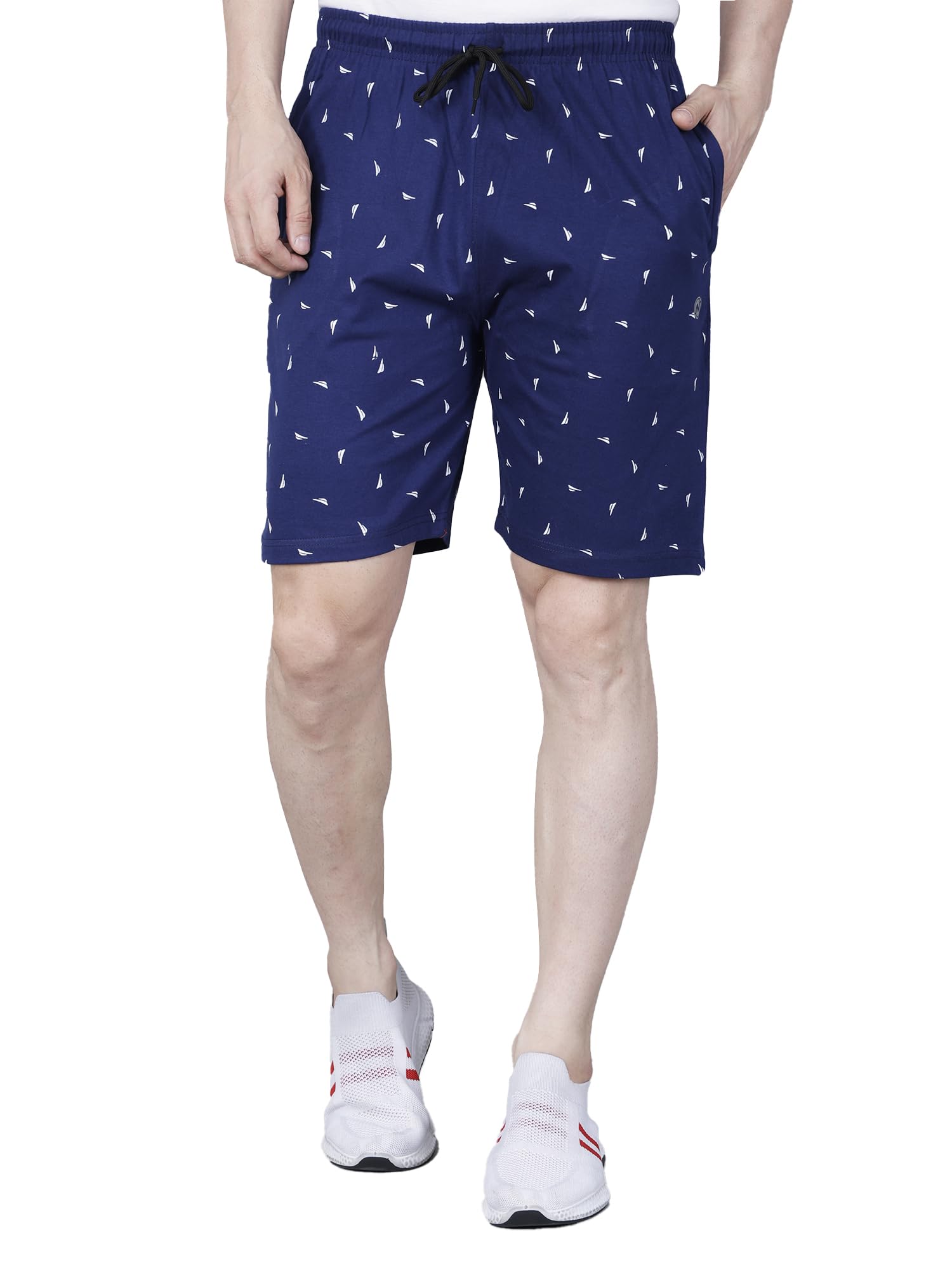 NEWZY - Men's Cotton Rich Regular Fit Shorts with Side Pockets | Lightweight & Comfortable Shorts | Printed Short | for Men & Boys, Jogging, Gym, Walking-picture-43