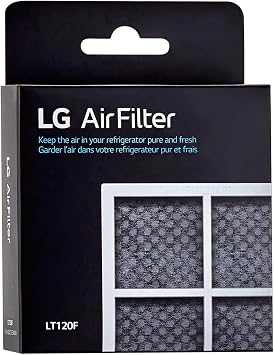 LG 6 Month (LT120F) Replacement Refrigerator Air Filter, 1 Count (Pack of 1), White