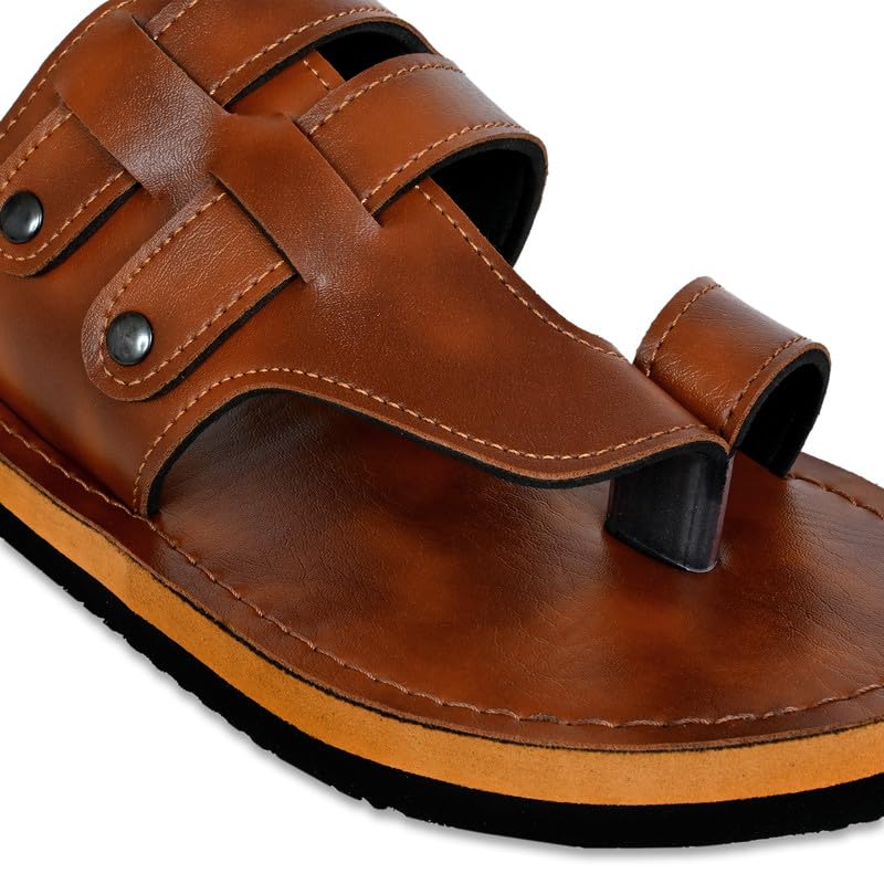 Image of Stylish Flip Flops and Slippers for Men | Comfortable & Lightweight Rubber Chappals Anti-Skid, Durable, Casual Footwear for Home & Outdoor Use (ALL-SWOLTEK-SL-25-01-SL-25-01 PT)