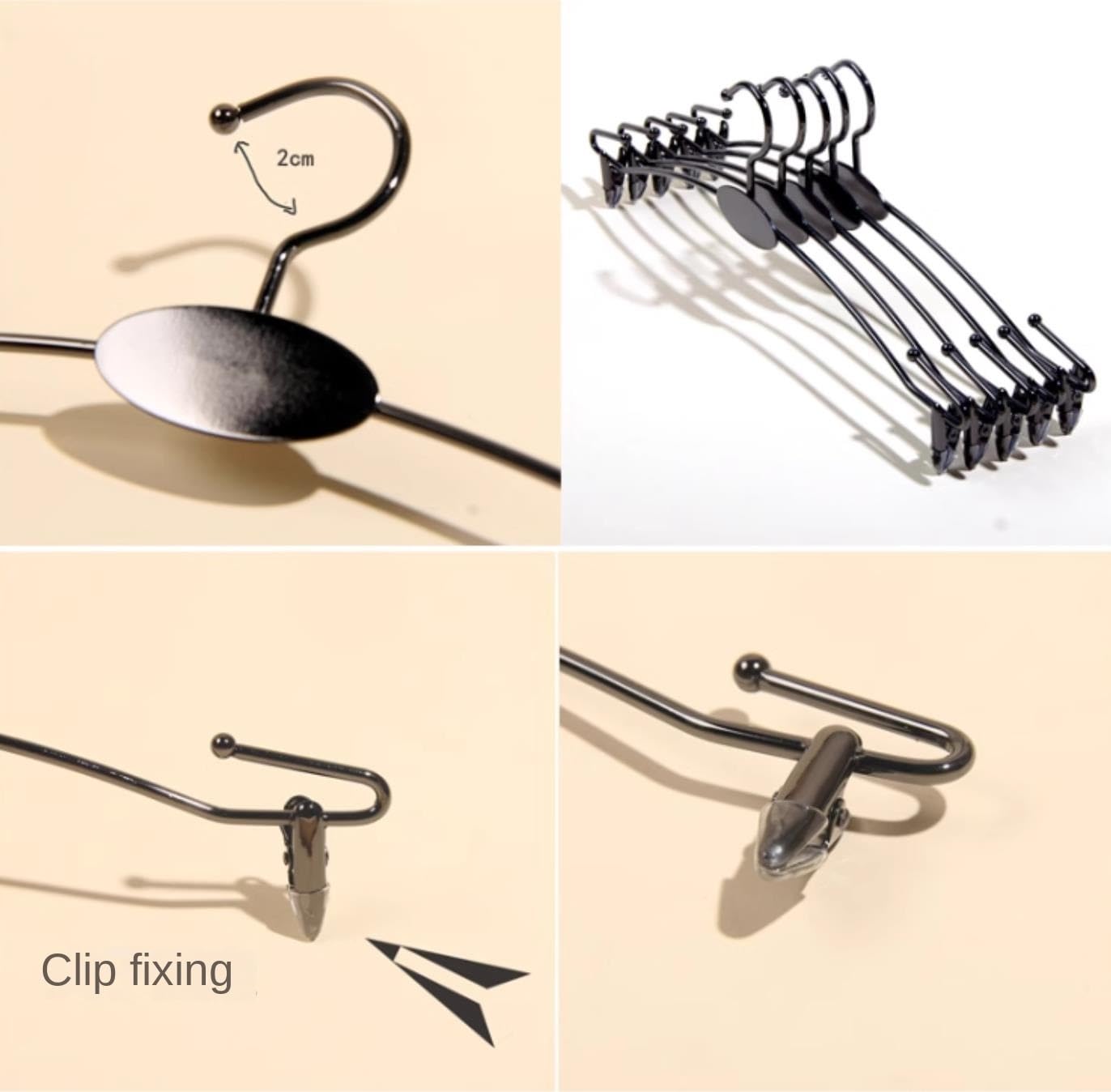 Perchas Ropa Percha Antideslizante De Metal, Ropa Interior Aleación, Pinza para, Sujetador, Calcetines, Bragas, Clip, Estantes Organización Perchas Antideslizantes(Blue,Silver,50pcs)