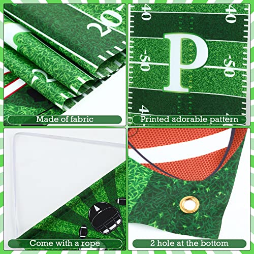 Batiyeer Football Happy Birthday Porch Sign Banner Football Bowl Game Sports Fan Supplies Football Themed Boy Birthday Party Favors Photo Booth Props Wall Hanging #TOP2