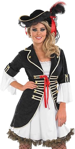 Miniatura 2 de fun shack Disfraz de pirata para mujer, vestido de mujer Swashbuckler, disfraz de Halloween para mujer, talla S, M, L, XL, XXL