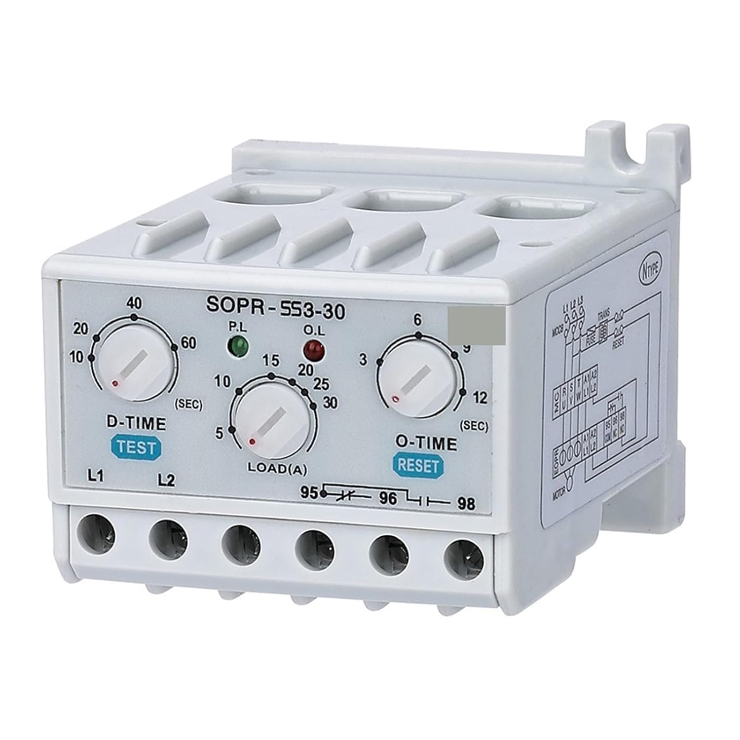 Thermal Overload Relay SOPR-SS3-220 Electronic Motor Protector(5-60A)