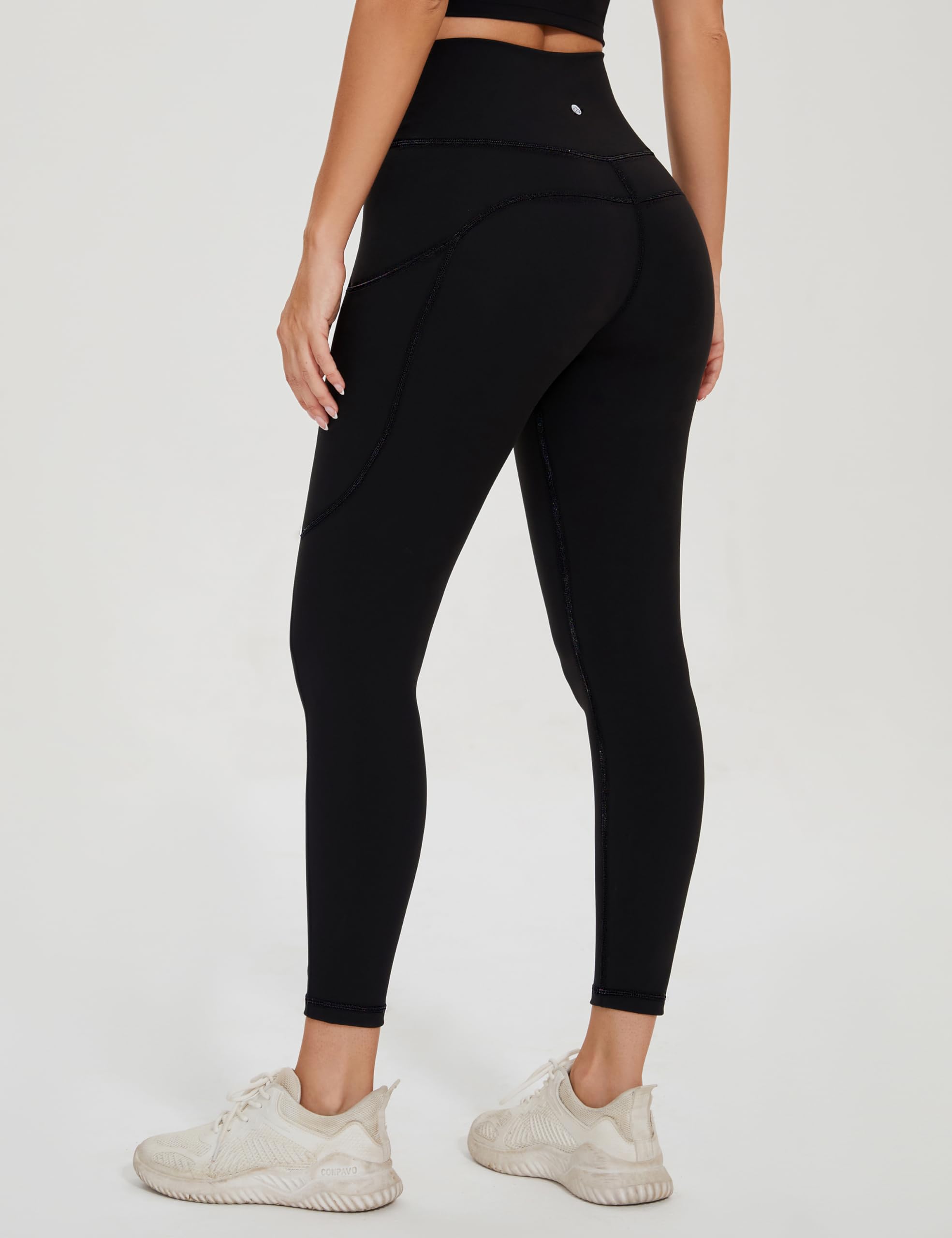 High Waisted Workout Leggings for Women Active Tights Yoga Pants with Inner Pocket - 25"