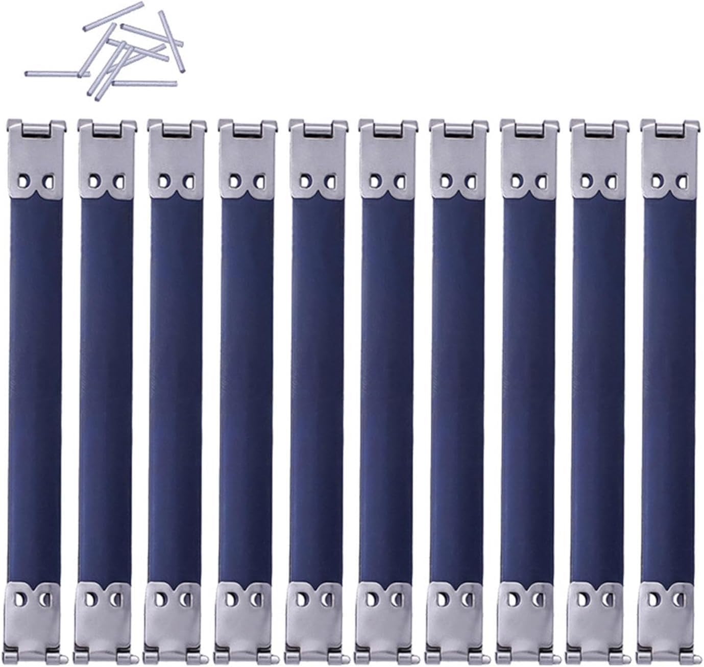 Healifty Silver 10Pcs 10Cm Metal Internal Flex Frames Handbag Hinges Spring Clip Bag For Diy Craft Coin Purse Bag Sewing Making
