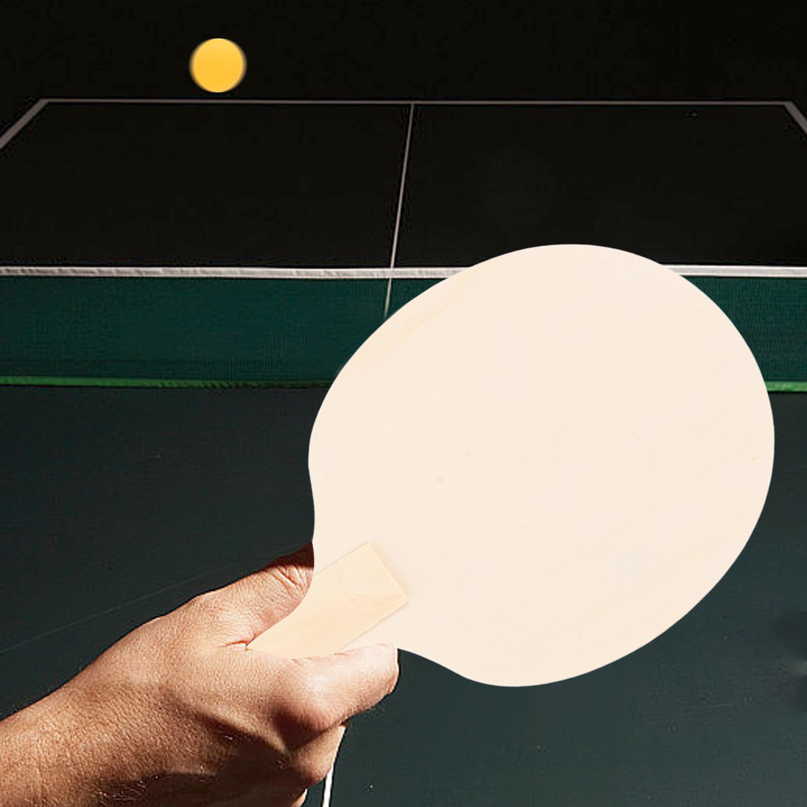 Racchetta da Ping-pong in Legno Grezza 10 Pezzi Beige | Finitura Non Verniciata, Presa Liscia, Decorazioni Scuola, Sessioni Sportive in Famiglia e Scuola Stile Casuale
