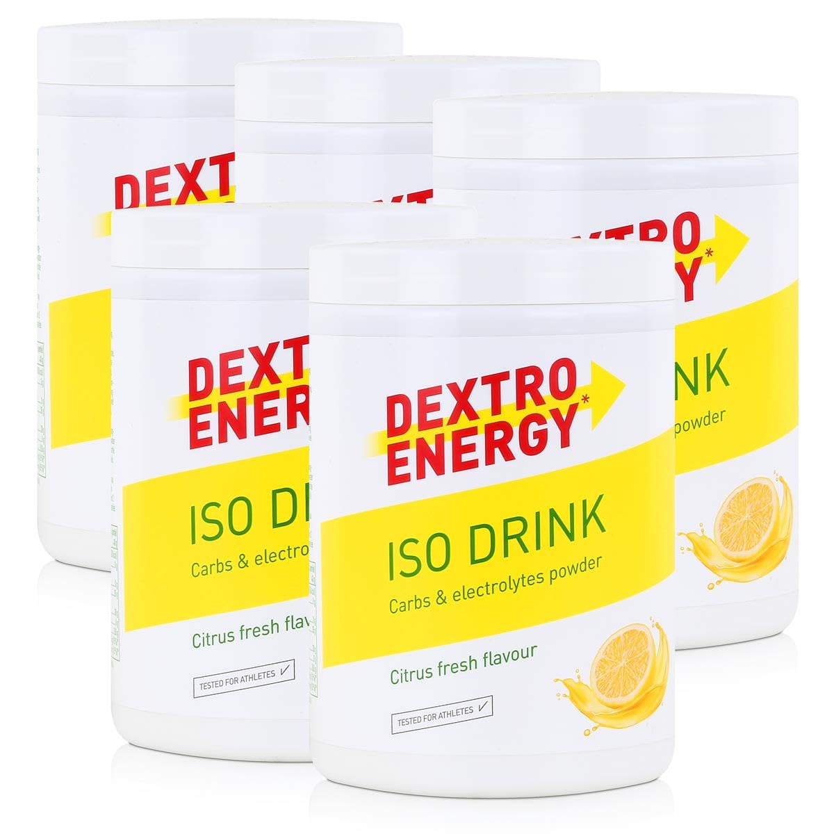 Isotonisches Getränkepulver von Dextro Energy Iso Citrus Fresh 440g (5er Pack)