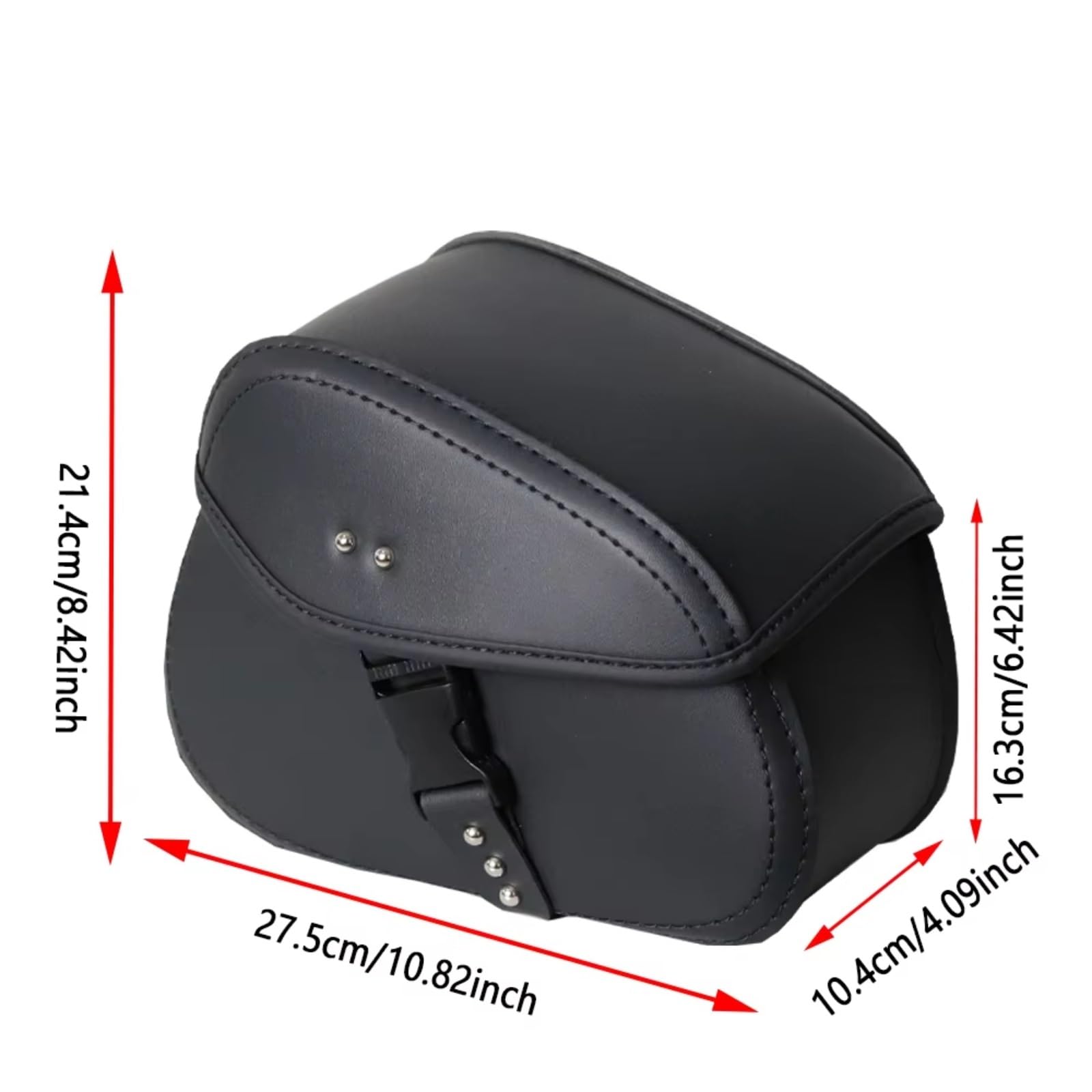 Compatibile Con 1 Set Borse Laterali Per Moto In PU Borse Porta Attrezzi Borse Portaoggetti Nere Parti Accessori Ricambio Sacche Moto