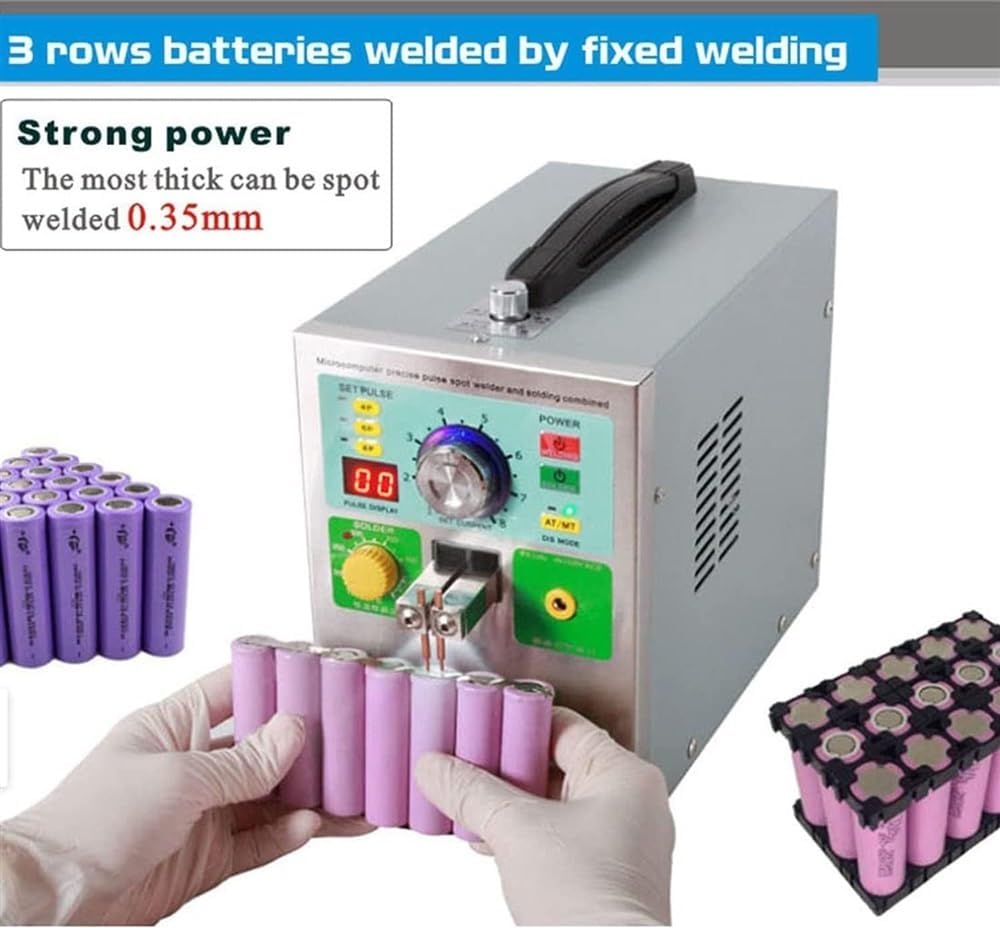 Pulse Welding Machine, 709AD+ Lithium Battery Spot Welder with Cooling System and Intelligent Welding Function, Lithium Battery Dual Welding Modes Machine (Color : 220v)