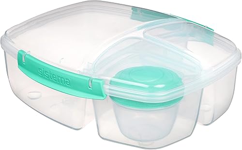 Miniatura 6 de Sistema to Go - Lonchera triple dividida con olla de yogur, 2 litros, varios colores