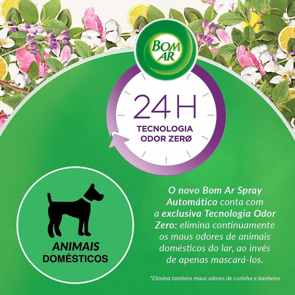 Bom Ar Aromatizador de Ambiente Automático Aerossol Freshmatic Campos de Lavanda Aparelho + Refil 250ml