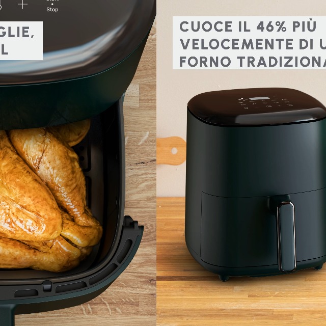 Friggitrice Ad Aria Moulinex Easy Fry Max 5L | 10 Programmi Automatici | Digitale | Per 6 Persone - Foto 9
