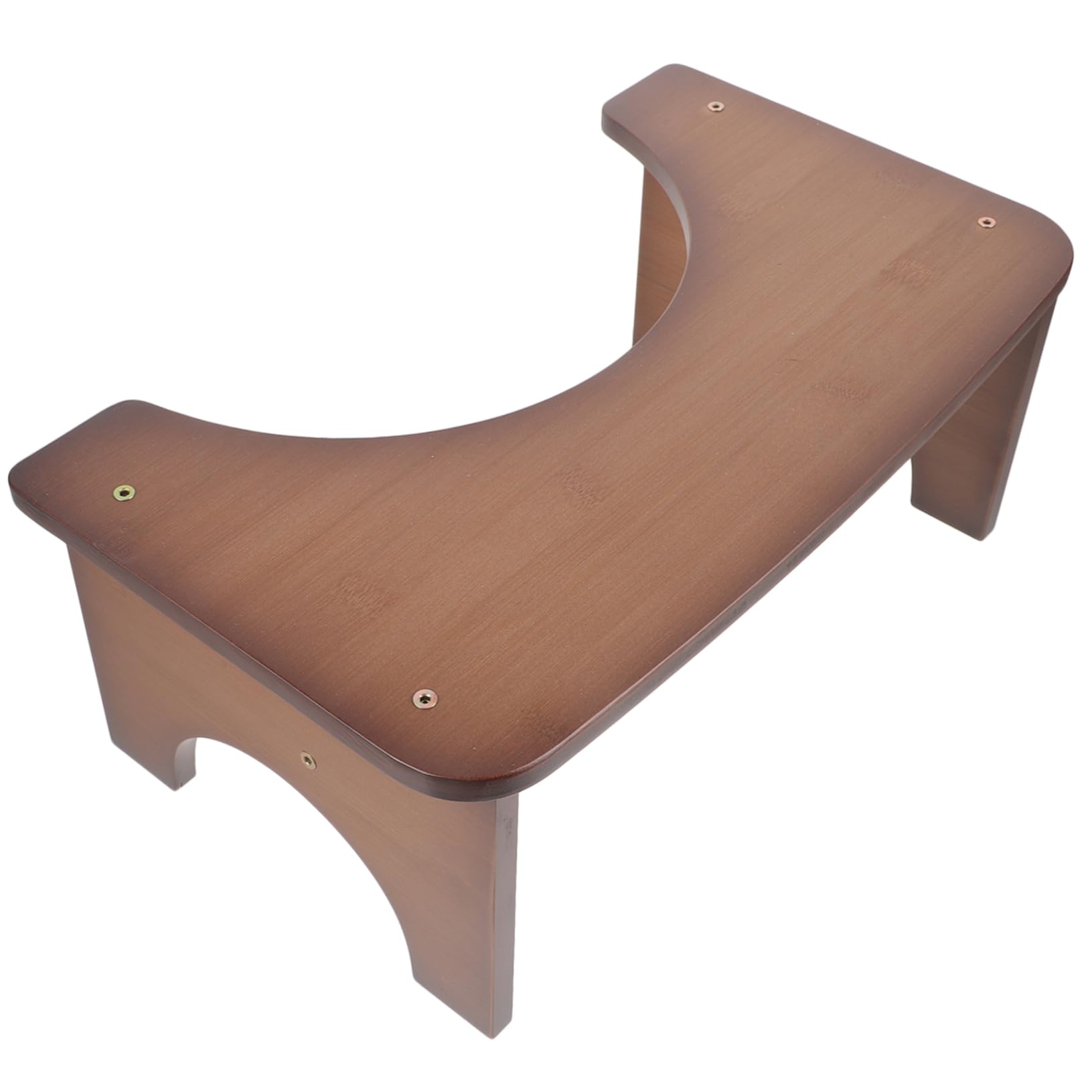 MOLUCKFU Toilet Footstool Bamboo Boys and Girls Stool for Bathroom Step Stool Comfortable Design