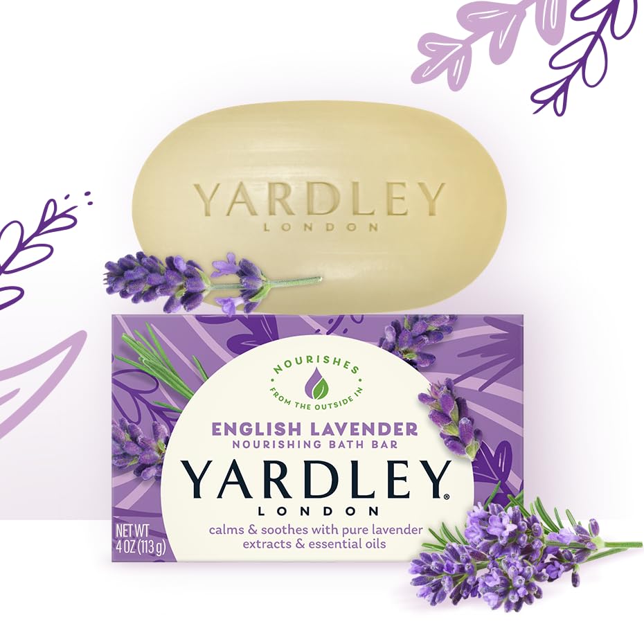 Miniatura 5 de Yardley London Barras hidratantes de lavanda inglesa con aceites esenciales, 8.50 onzas (paquete de 5)