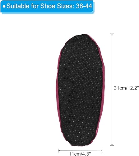 Miniatura 8 de PATIKIL Fundas para zapatos, 1 par de fundas reutilizables antideslizantes para botas y zapatos, fundas protectoras gruesas y lavables para el