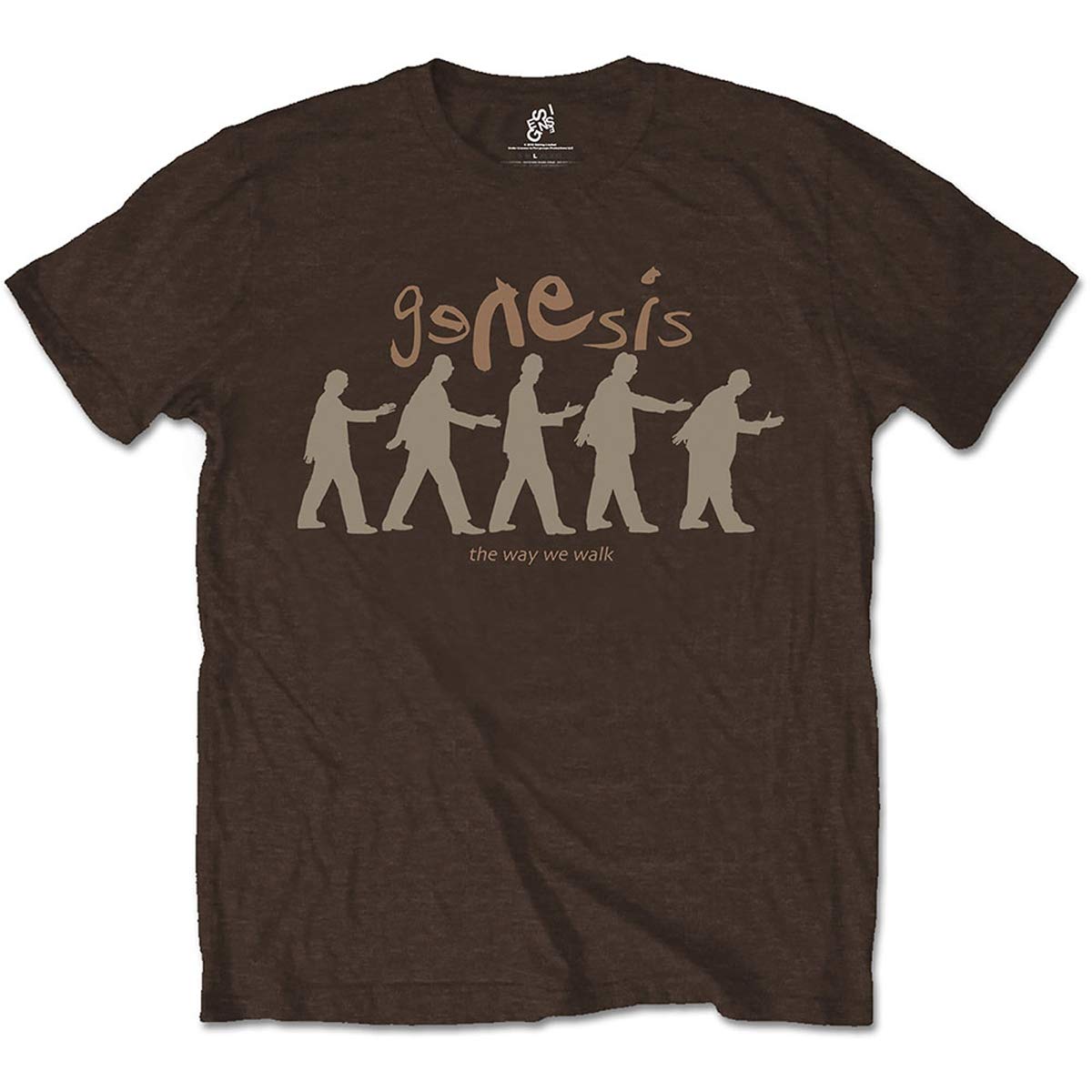 Rockoff Trade Men's Genesis The Way We Walk T - Shirt, Brown (Brown Brown), Medium