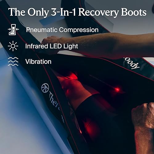 Miniatura 4 de Therabody JetBoots PRO Plus - Botas de compresión inalámbricas con terapia de vibración y luz, recuperación muscular, manga de compresión neumática