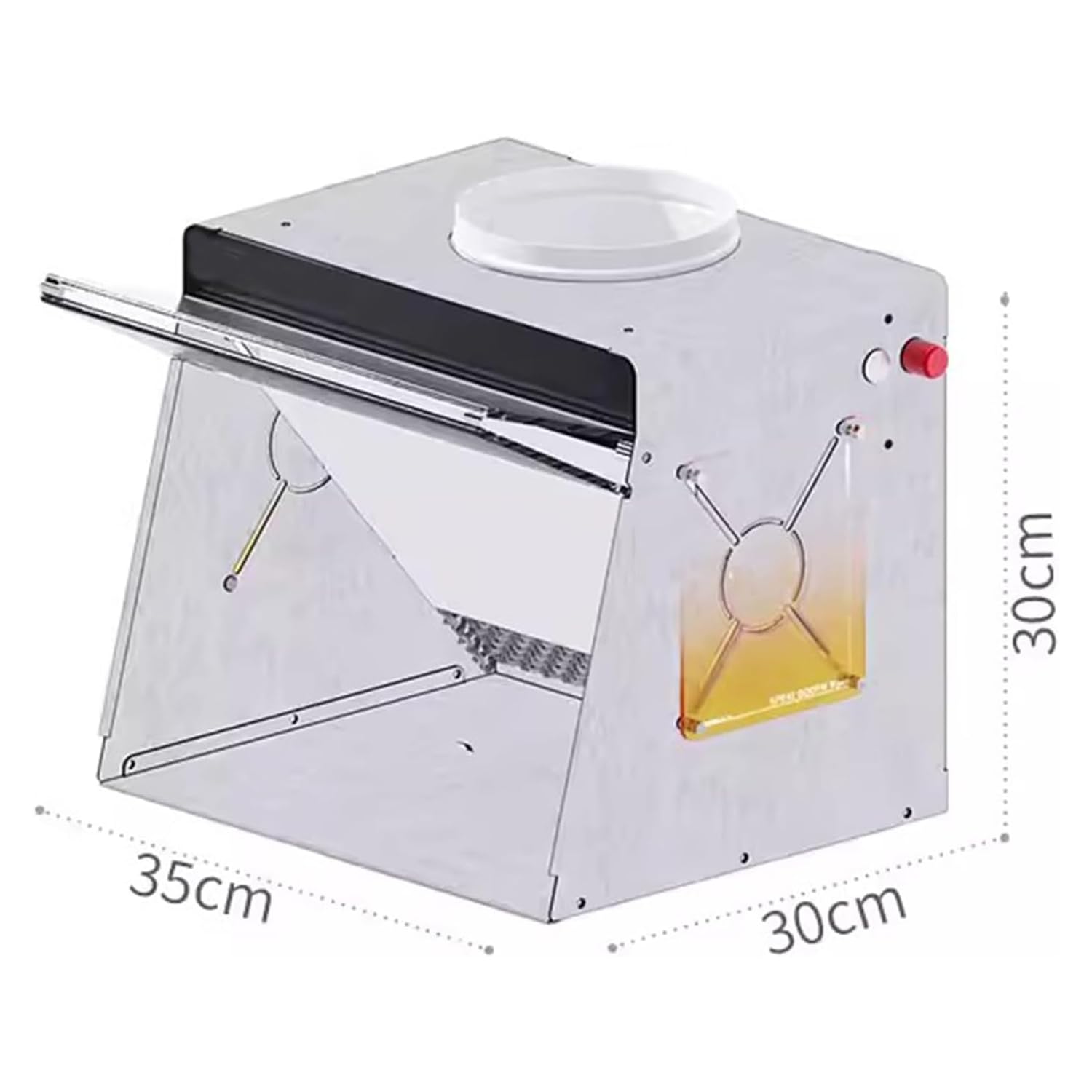 Kit de cabine de peinture à l'aérographe, avec tuyau d'évacuation, ventilateurs à conduit, éclairage à haut rendu des couleurs, réglage continu de la vitesse, démontable, facile à nettoyer, pour la pe