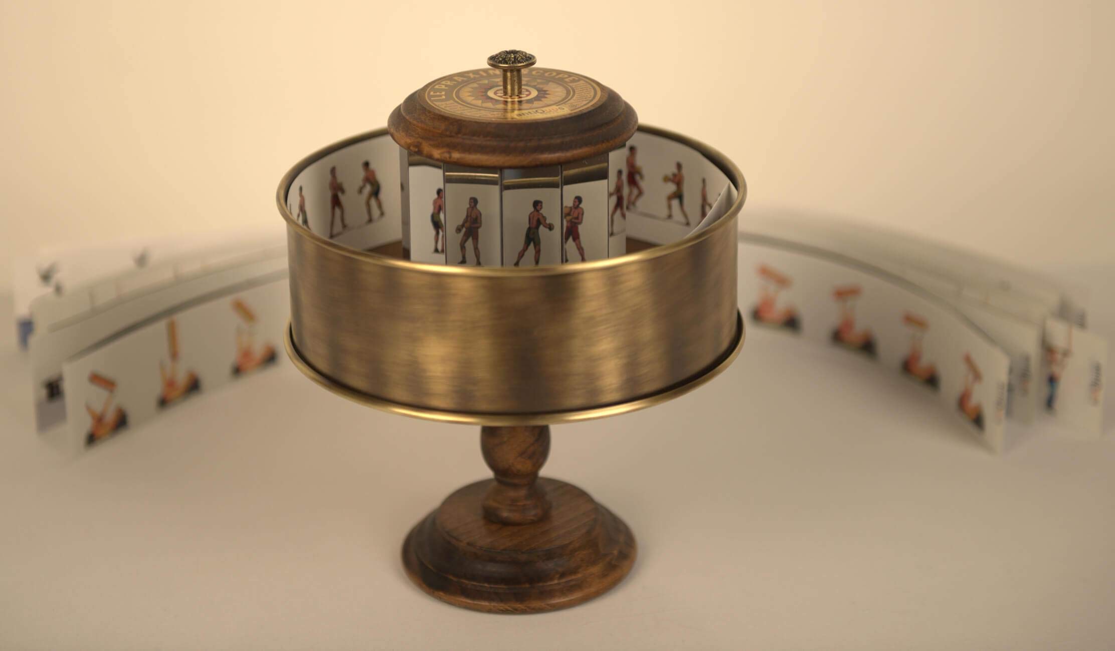 Ancient Magic Toys Classic Brass Praxinoscope Optical Toy Early