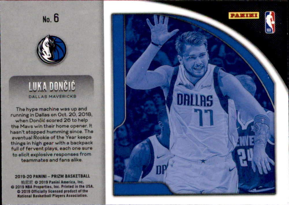 Amazon.com: 2019-20 Panini Prizm Get Hyped #6 Luka Doncic Dallas